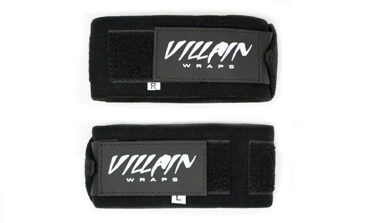 Villain Elbow Wraps - All Black TuffWraps.com