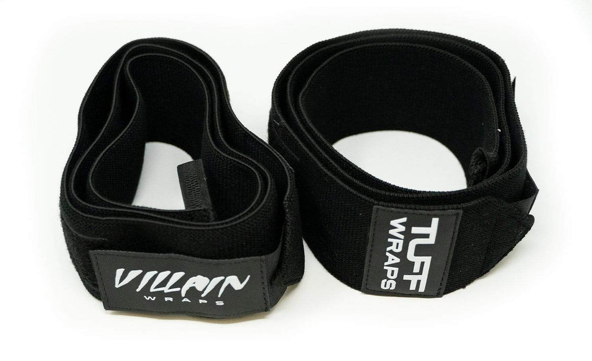 Villain Elbow Wraps - All Black TuffWraps.com